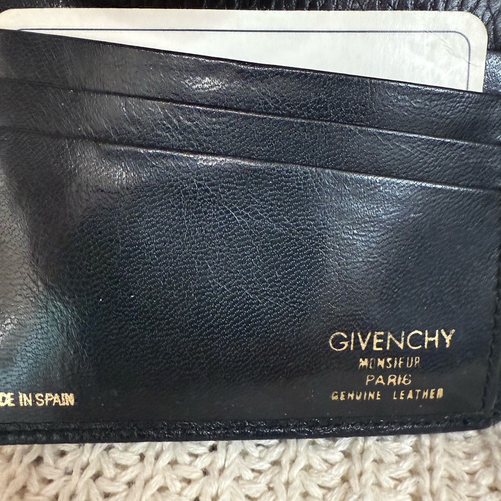 Givenchy NWT Mens Black Leather Wallet Italian calfskin - Picture 6 of 15